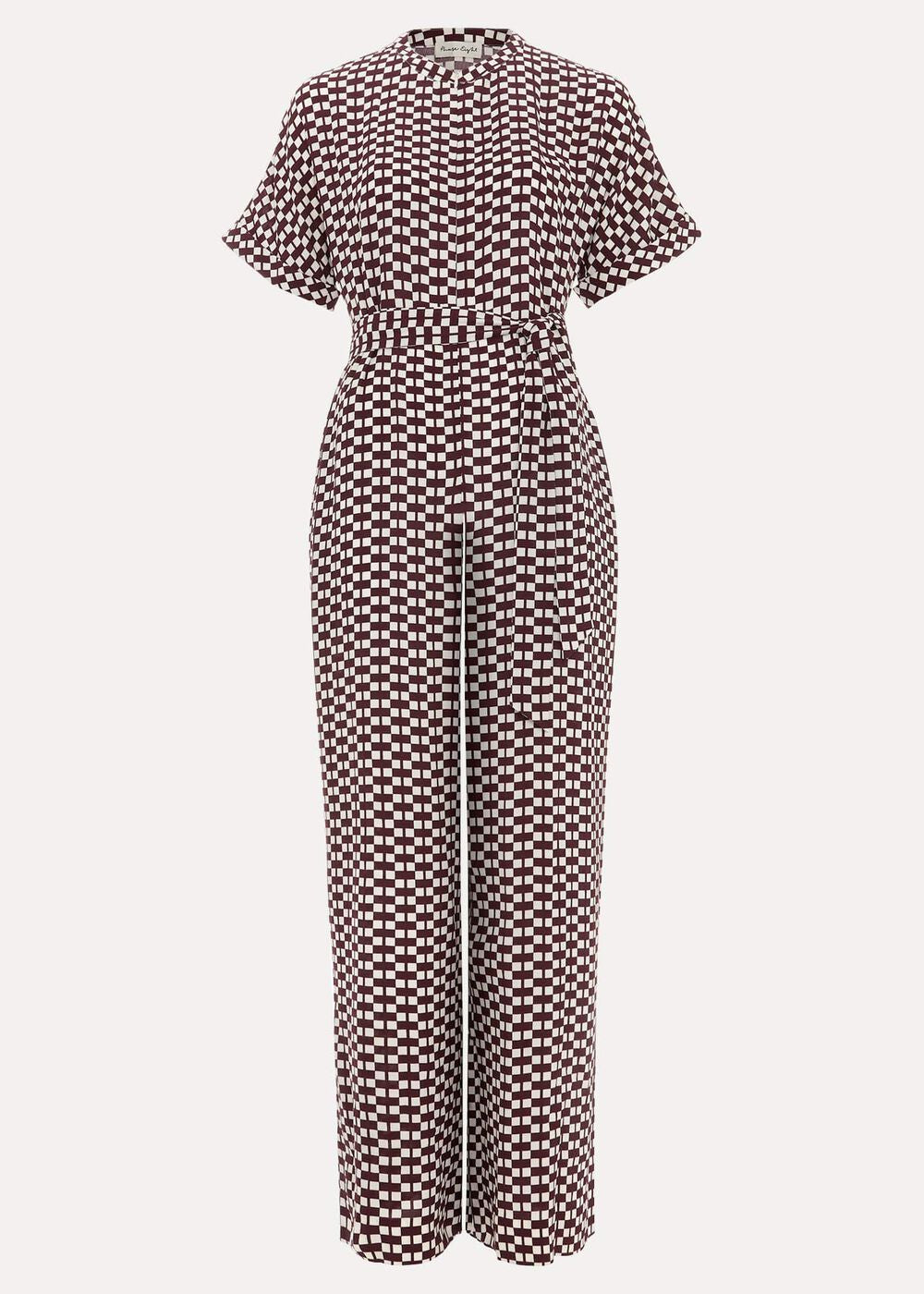 Andra Geo Tie Waist Jumpsuit Multi-Coloured