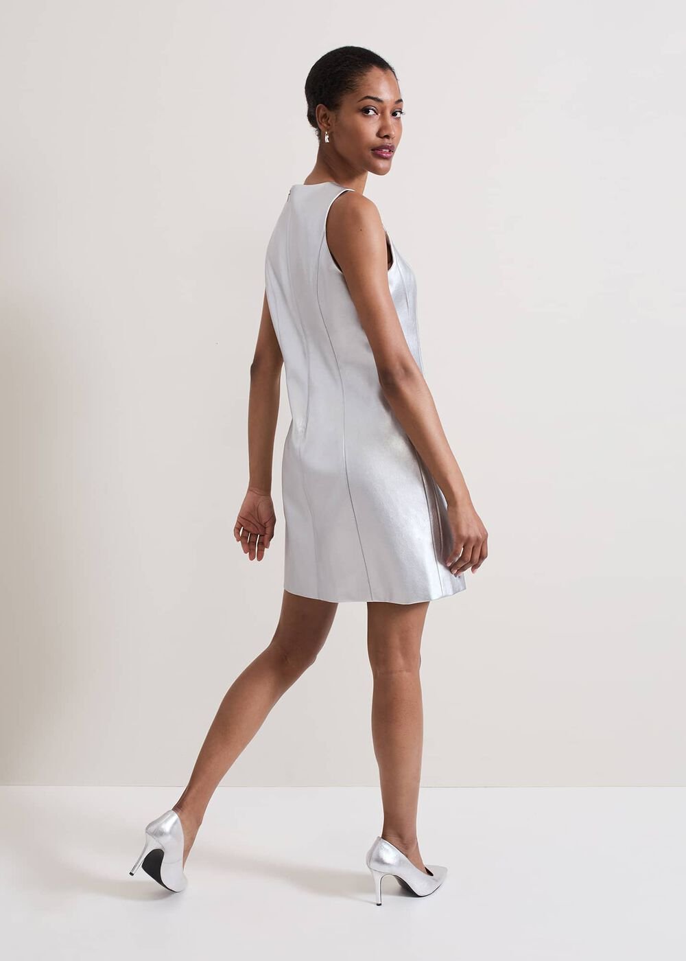 Ellora Silver Mini Dress Silver