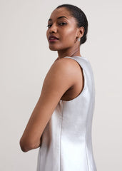 Ellora Silver Mini Dress Silver