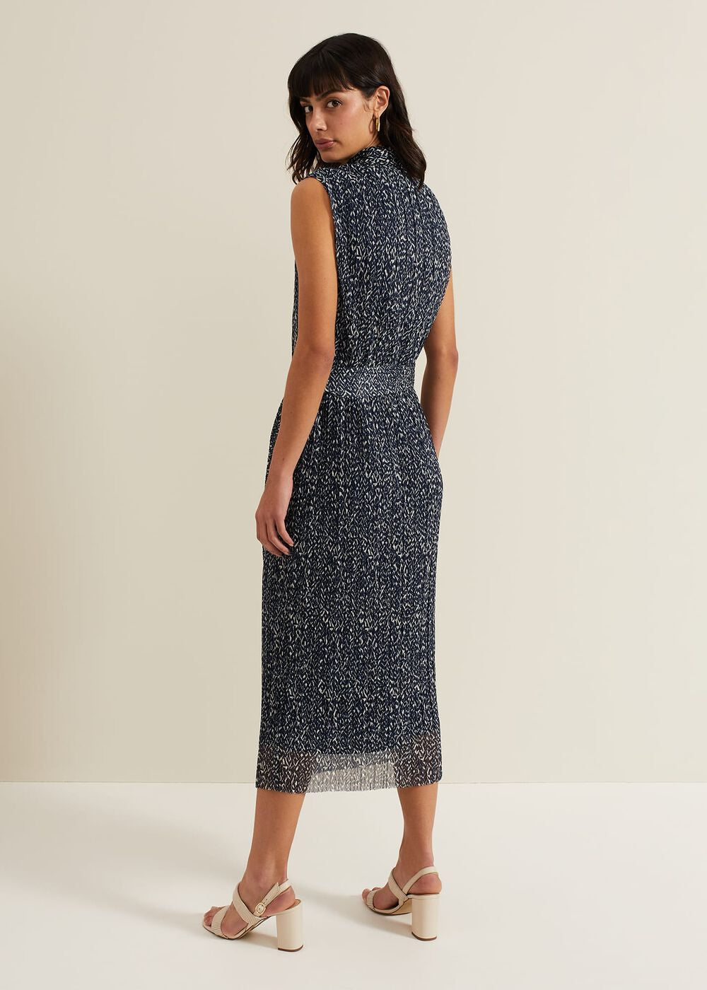 Adia Navy Jersey Shirt Dress Navy