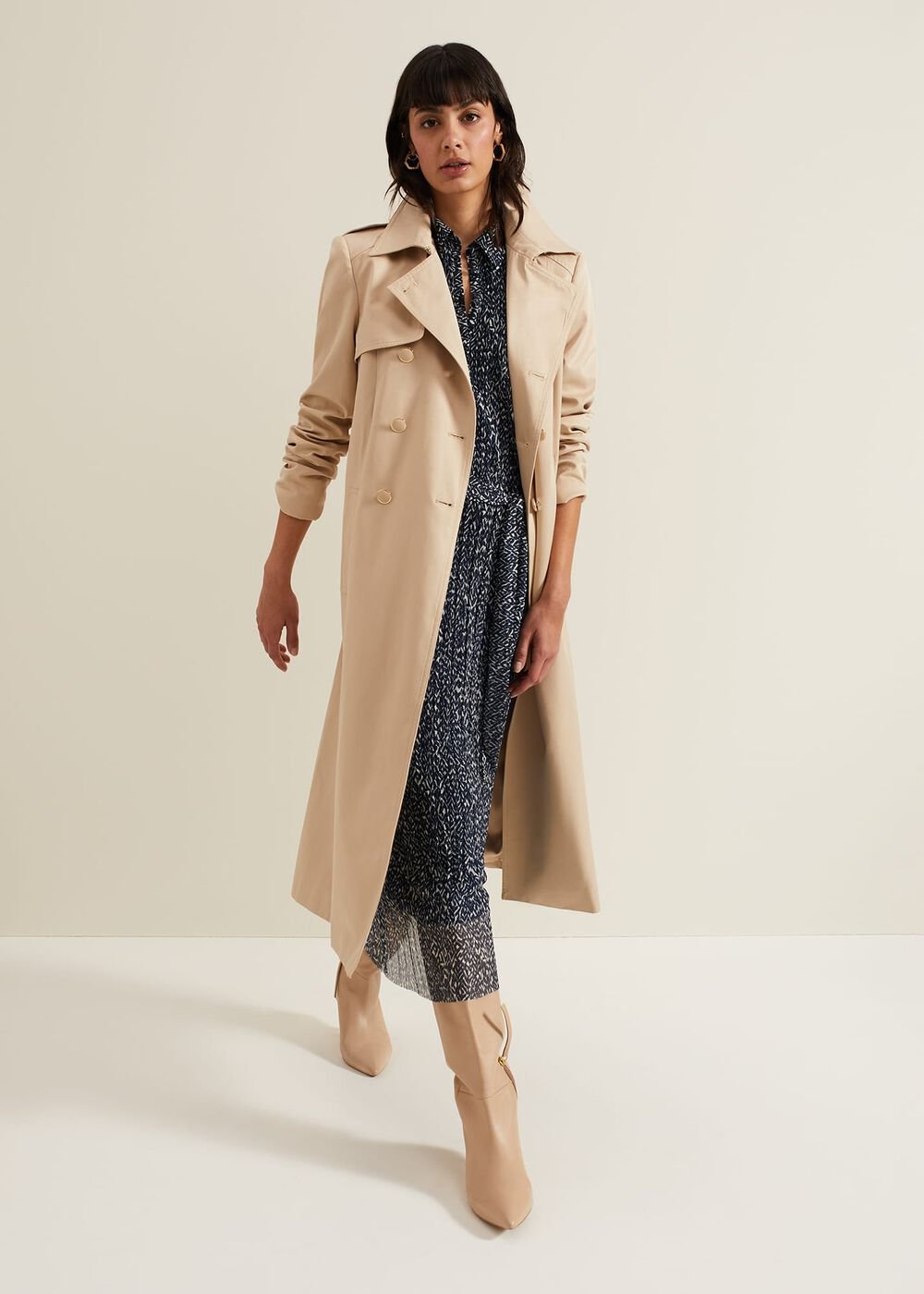 Adia Navy Jersey Shirt Dress Navy