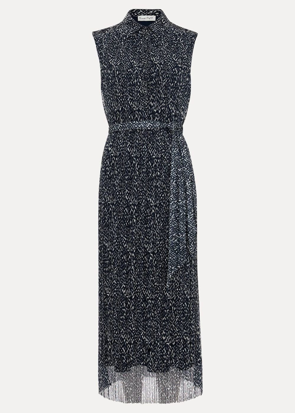 Adia Navy Jersey Shirt Dress Navy