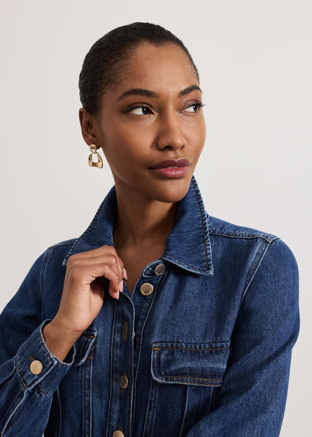 Avalon Denim Utility Jumpsuit Dark Wash