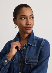 Avalon Denim Utility Jumpsuit Dark Wash