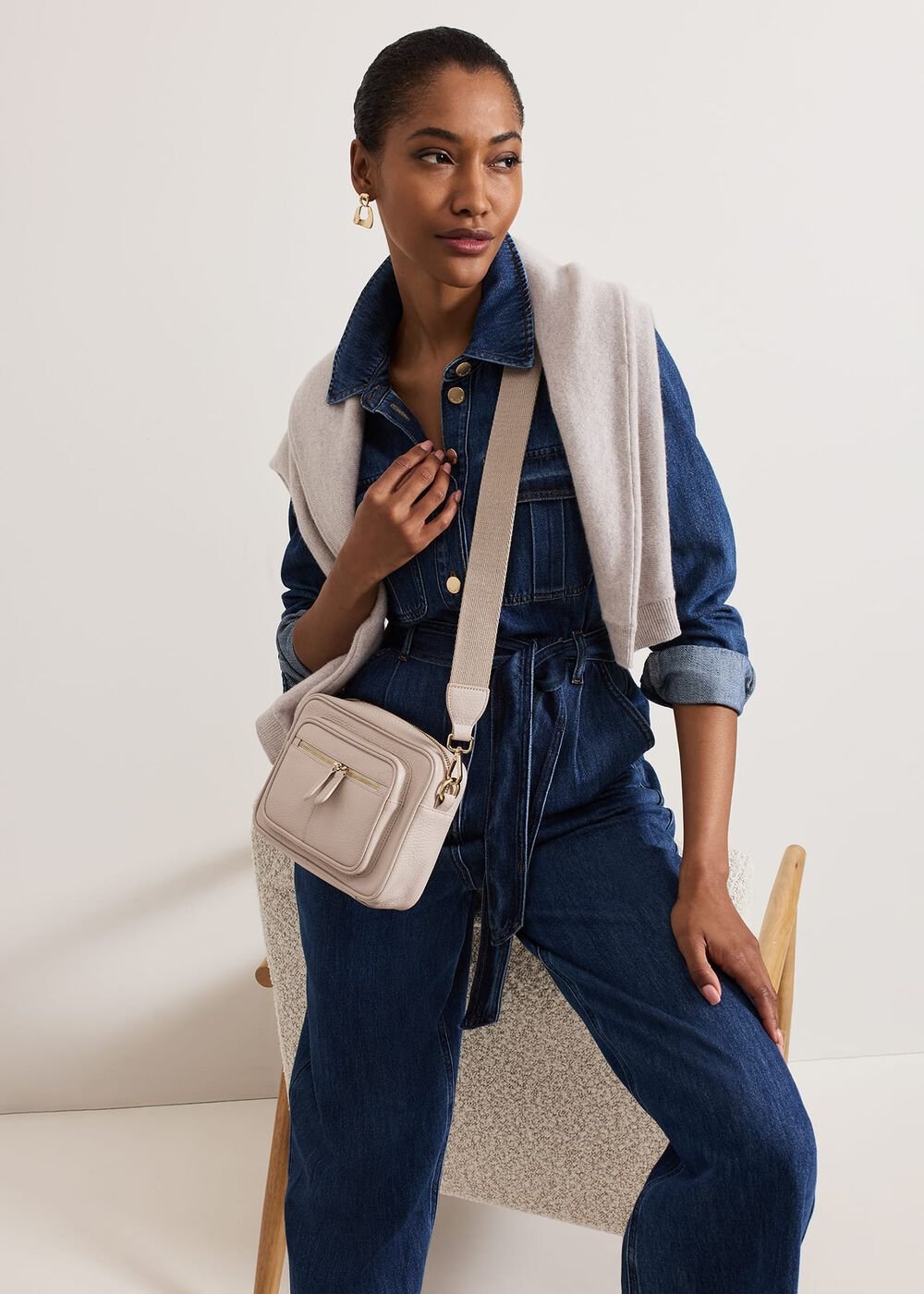 Avalon Denim Utility Jumpsuit Dark Wash