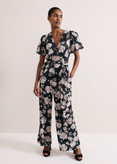 Myron Floral Wide Leg Jumpsuit Multi-Coloured
