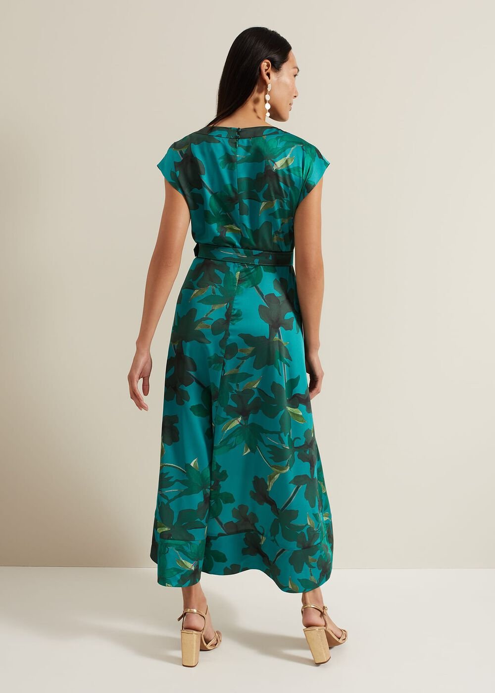 Sabrianna Print Midi Dress Multi-Coloured