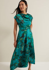 Sabrianna Print Midi Dress Multi-Coloured