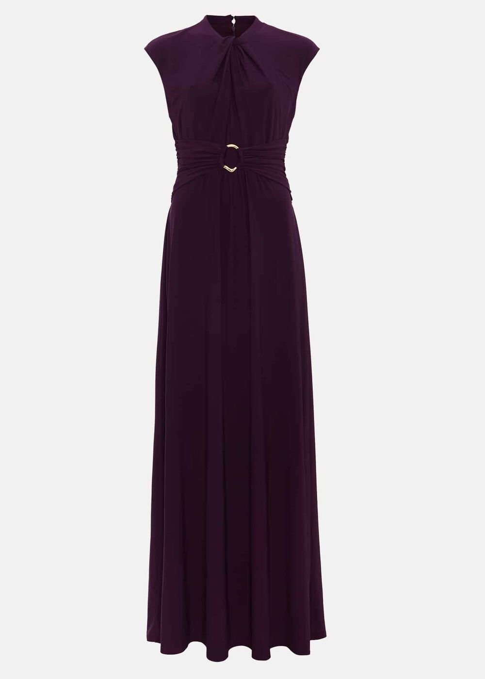 Tolly Burgundy Jersey Maxi Dress Burgundy