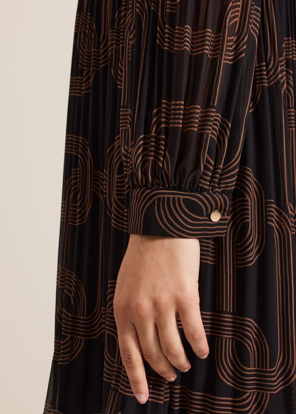 Ella Black Chain Swing Dress Black