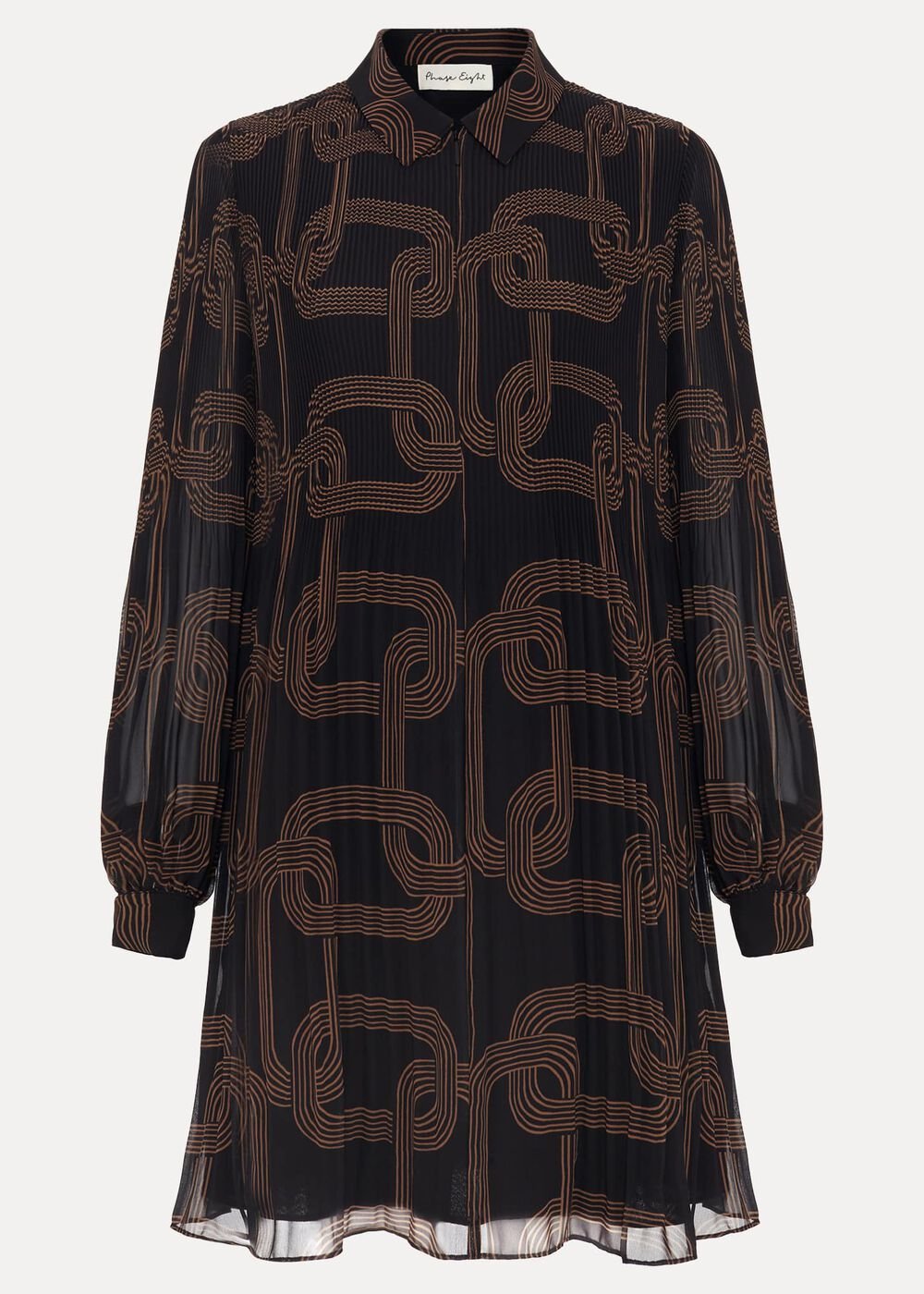 Ella Black Chain Swing Dress Black
