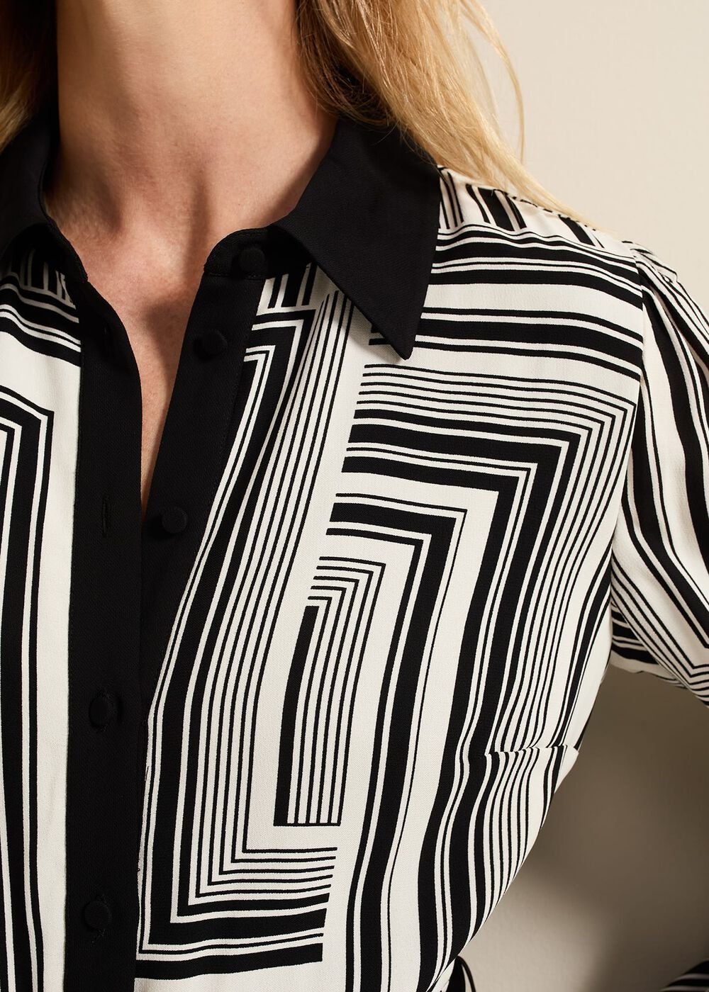 Pia Striped Midaxi Dress Black Multi