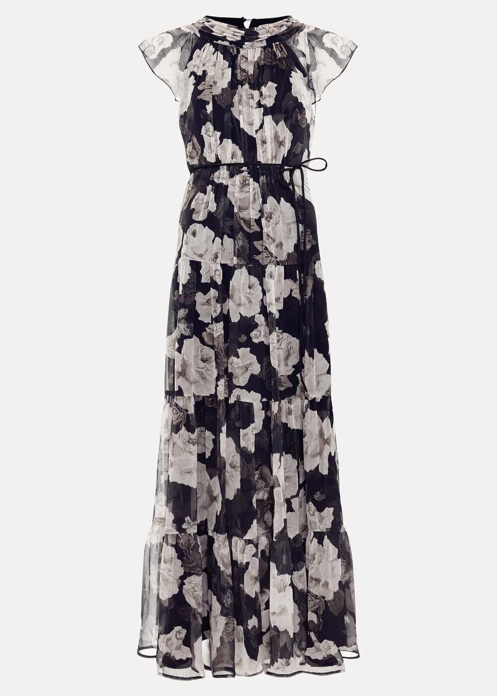 Petite Jordine Floral Print Midaxi Dress Multi-Coloured