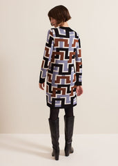 Brianna Jacquard Tunic Knitted Dress Multi-Coloured
