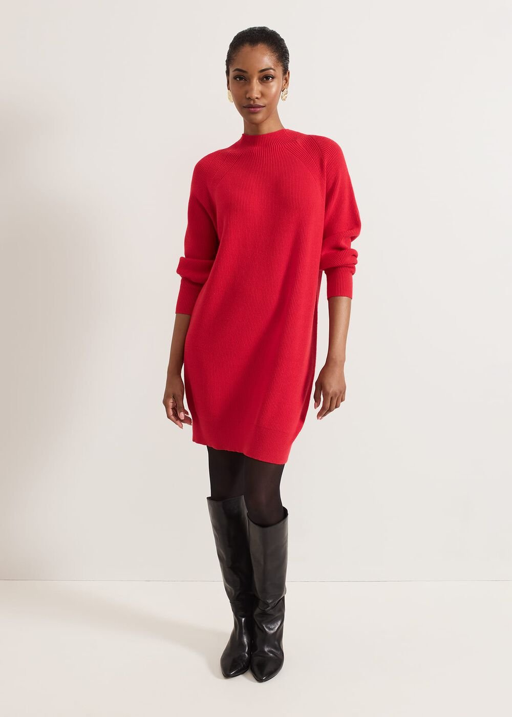 Eliana Jumper Dress Red