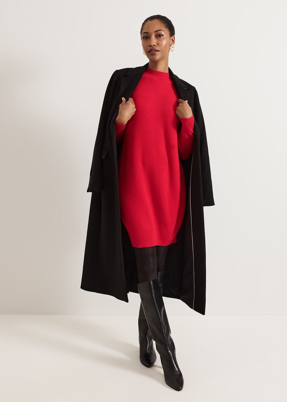 Eliana Jumper Dress Red