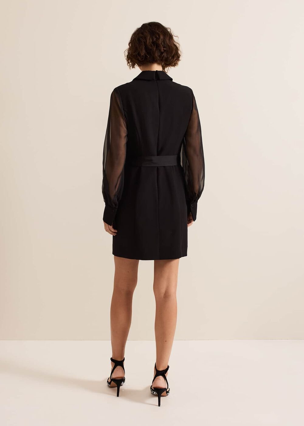 Saeda Black Tux Dress Black