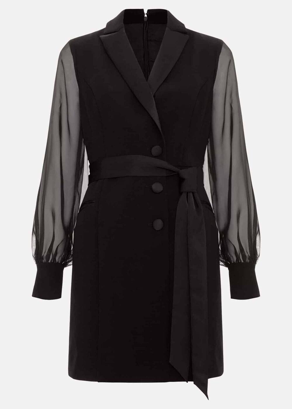 Saeda Black Tux Dress Black
