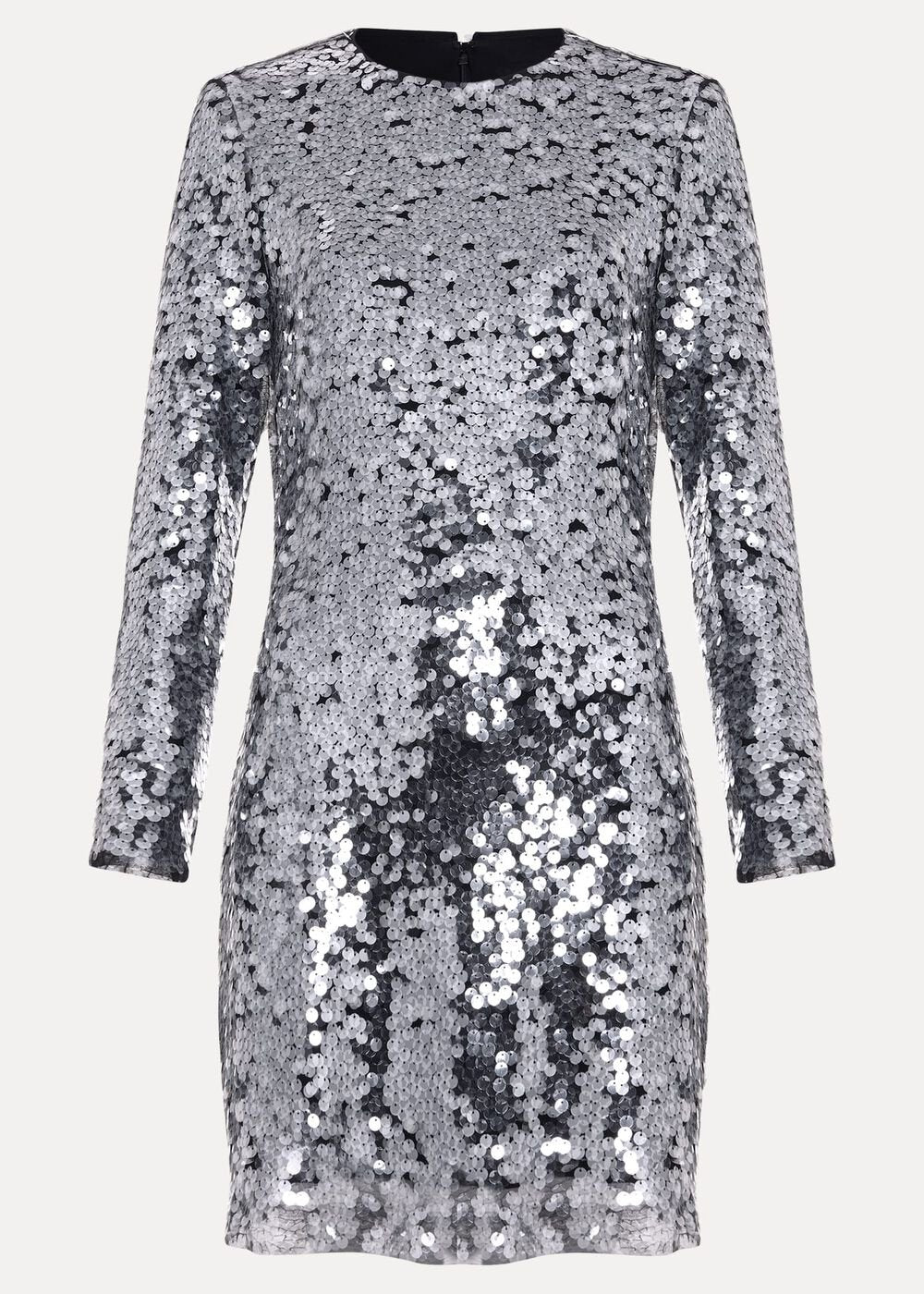 Rhia Silver Sequin Mini Dress Silver