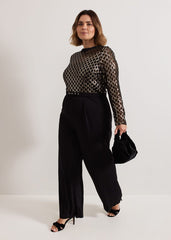 Amelia Sequin Bodice Jumpsuit Black/Multi