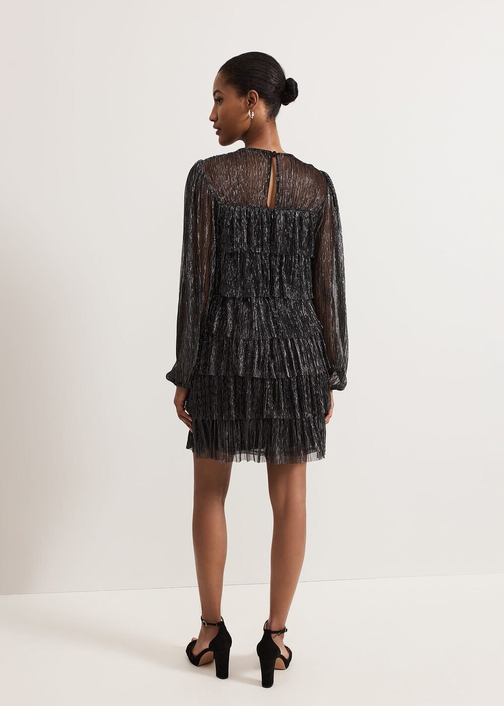 Nika Shimmer Dress Black/Multi