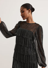Nika Shimmer Dress Black/Multi