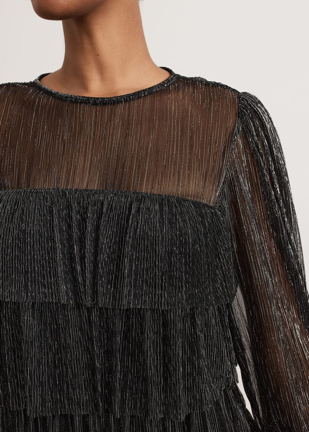 Nika Shimmer Dress Black/Multi