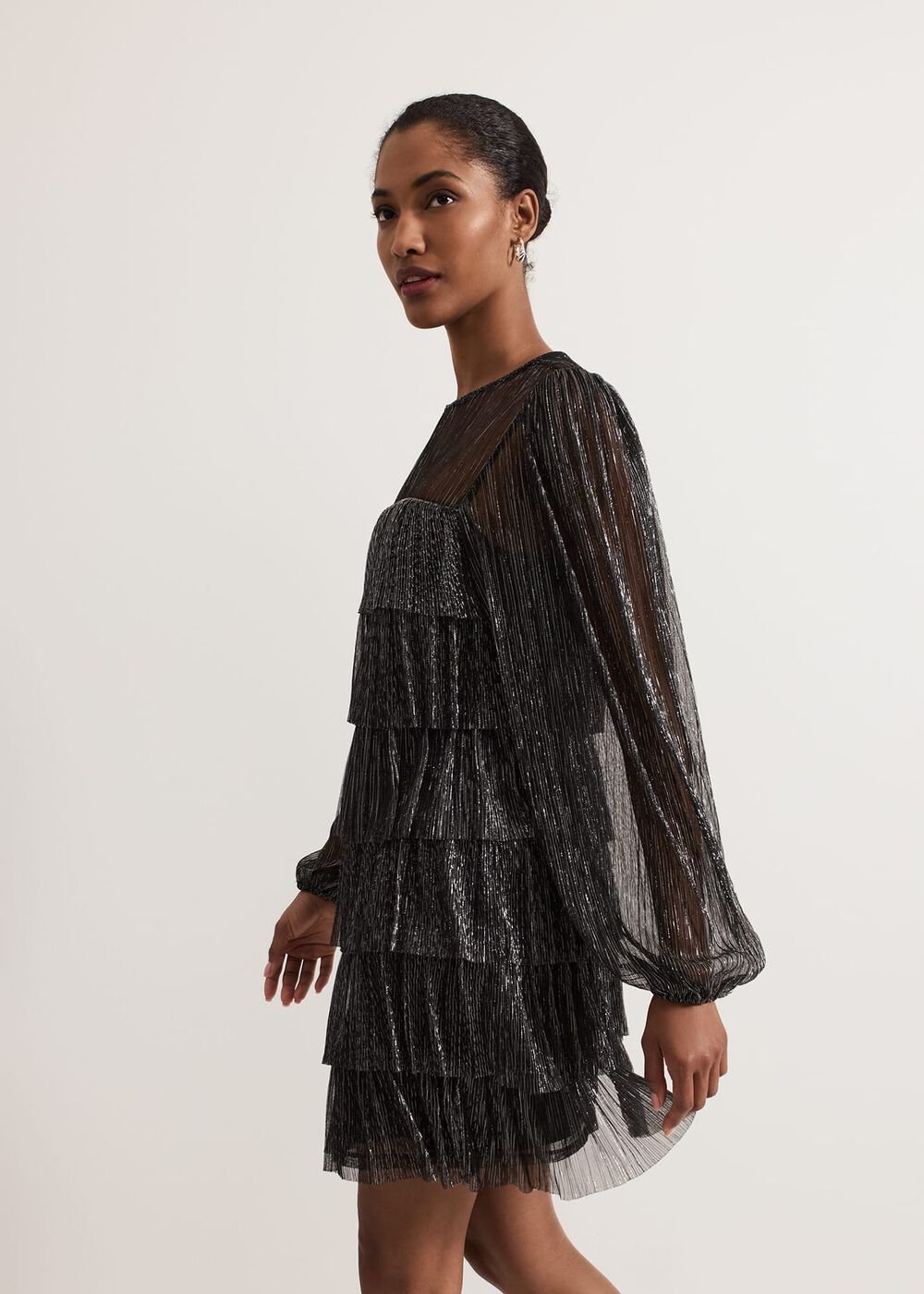 Nika Shimmer Dress Black/Multi