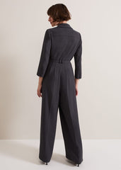 Pamela Grey Tailored Jumpsuit Grey