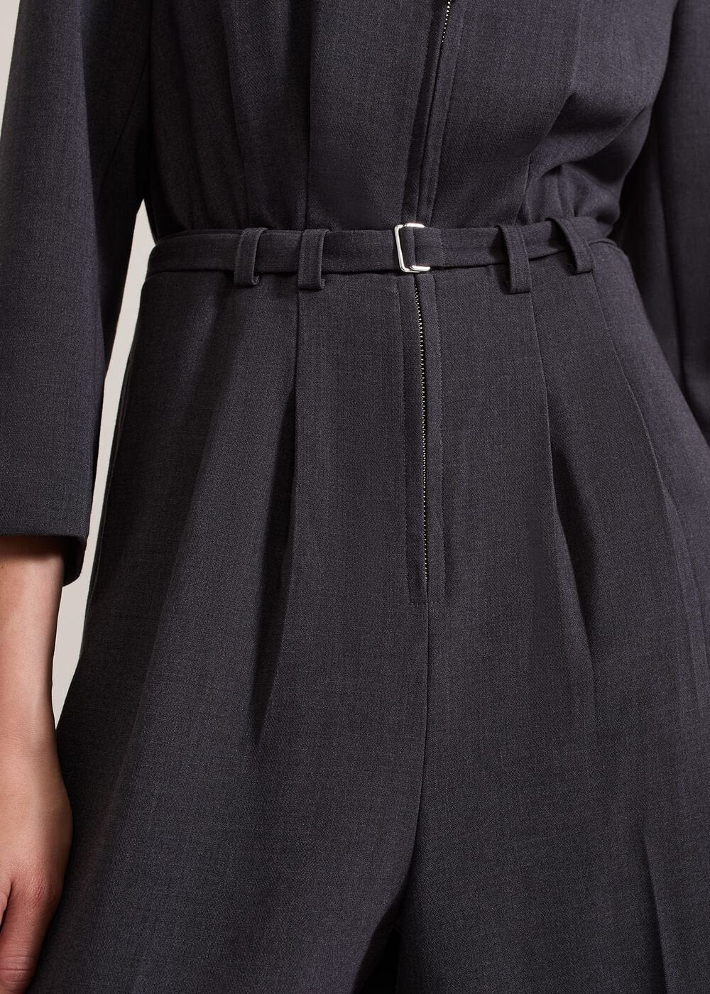 Pamela Grey Tailored Jumpsuit Grey