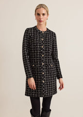 Mylee Black Tweed Tunic Dress Black
