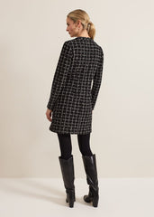 Mylee Black Tweed Tunic Dress Black