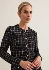 Mylee Black Tweed Tunic Dress Black
