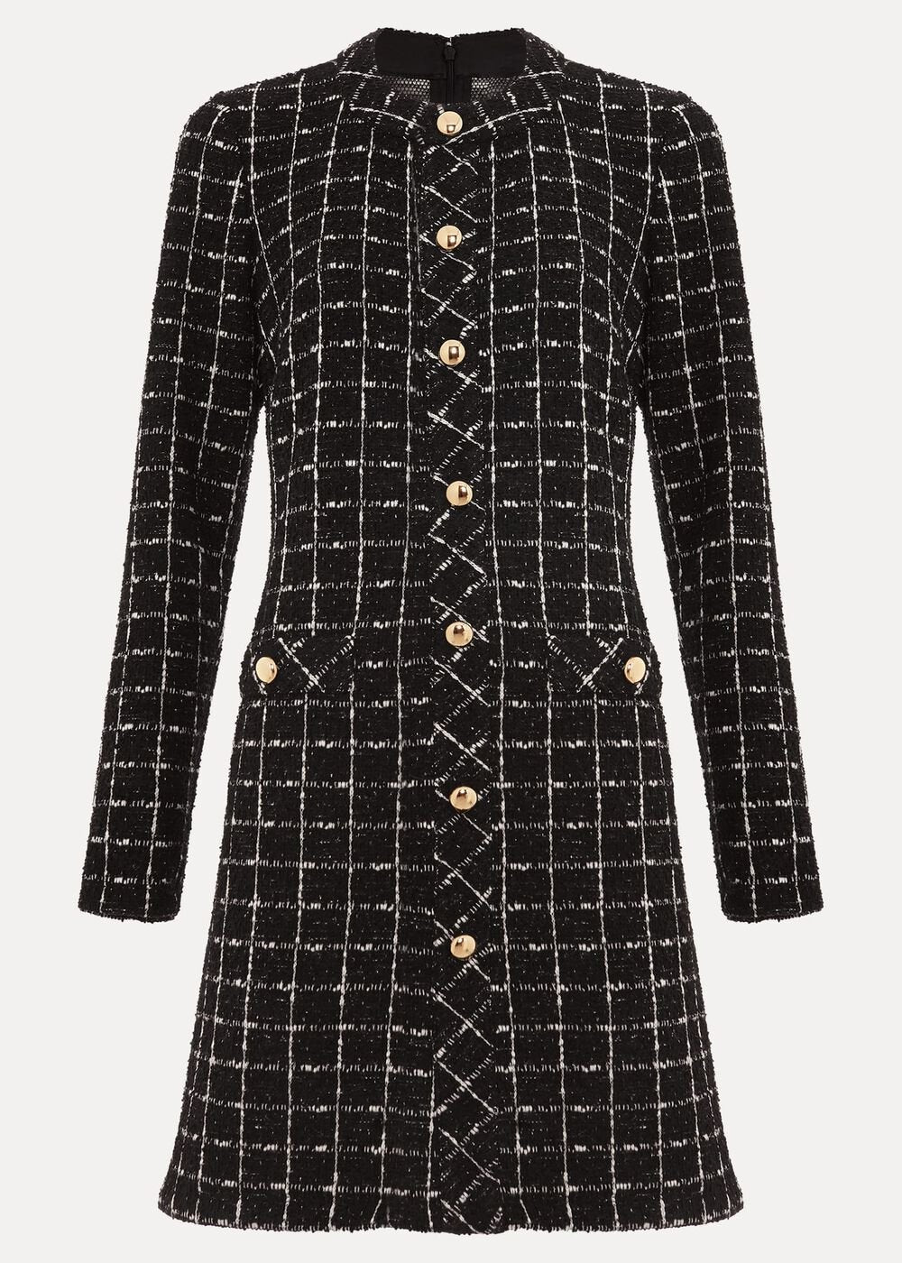 Mylee Black Tweed Tunic Dress Black