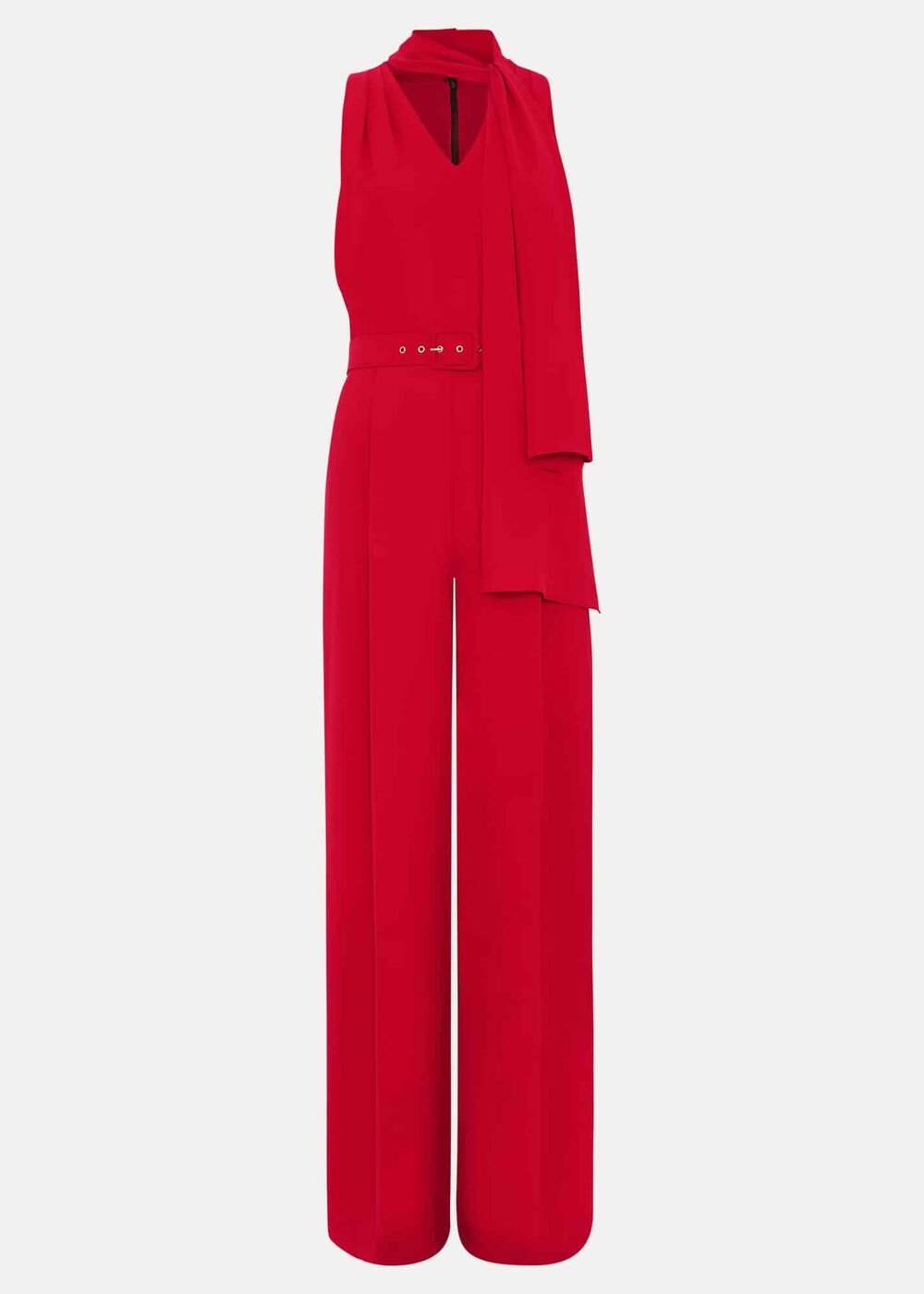 Elika Red Jumpsuit Red