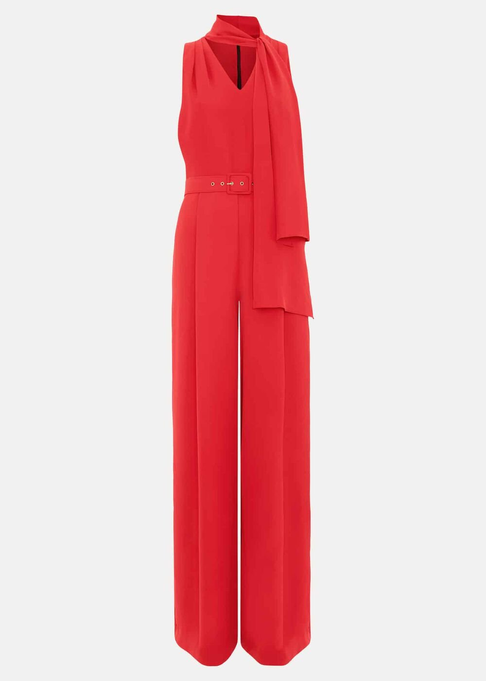 Petite Elika Red Jumpsuit Red