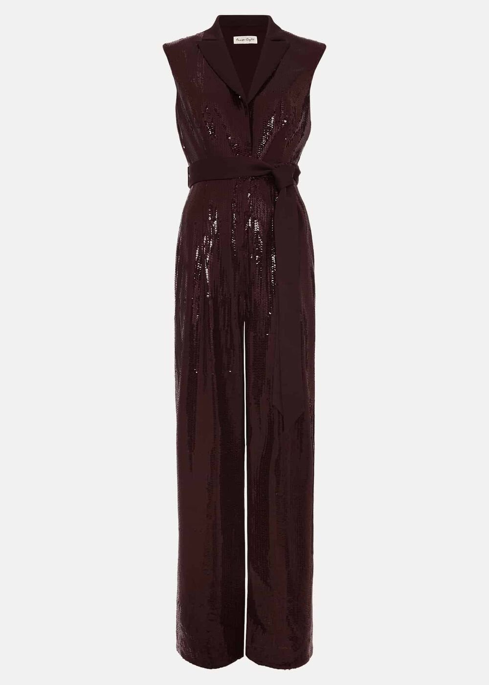 Ivey Burgundy Sequin Jumpsuit Burgundy