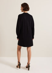 Tala Black Short Hotfix Dress Black