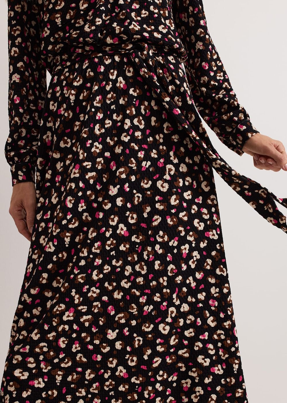 Aoife Printed Jersey Dress Black Multi