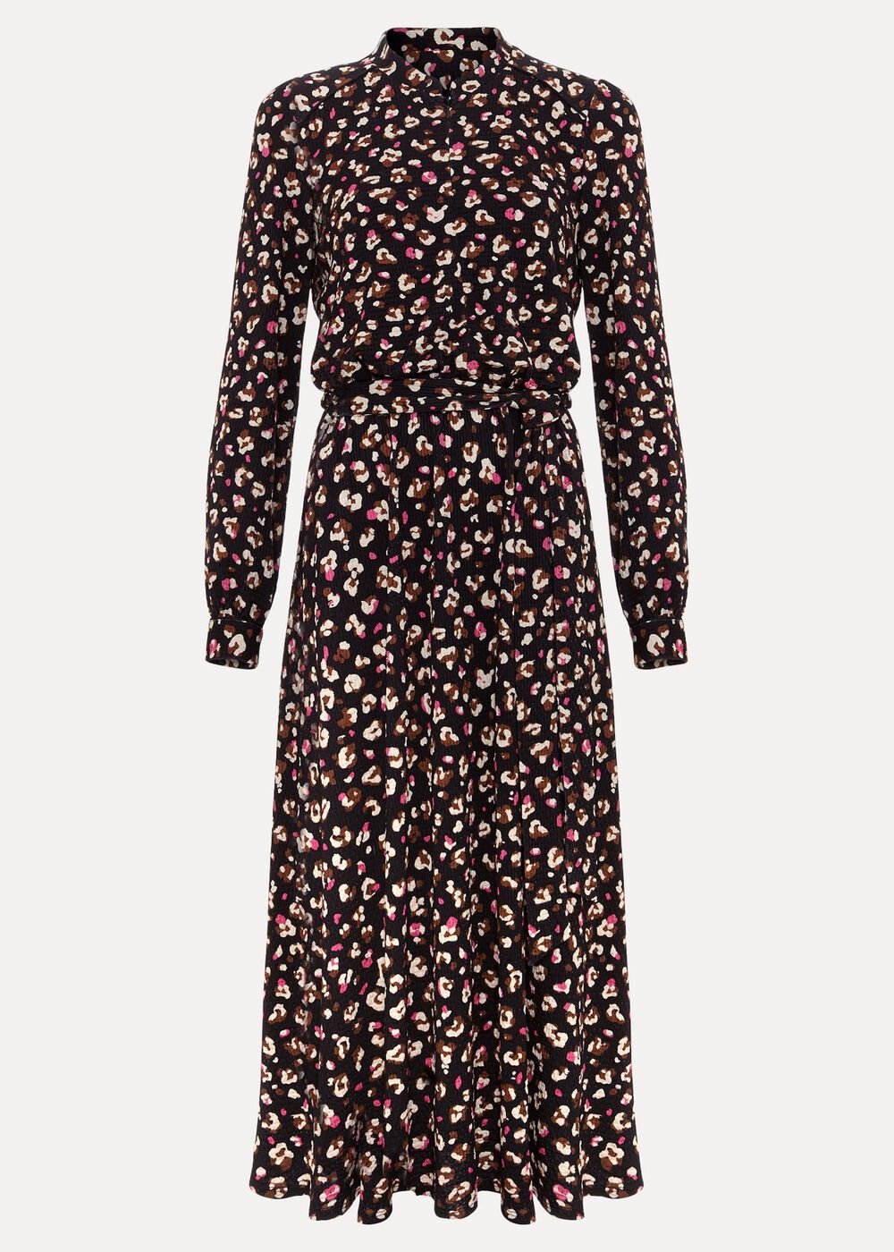Petite Aoife Printed Jersey Dress Black Multi