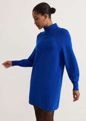 Ellie Chunky Knit Dress Blue