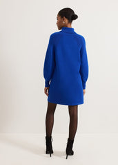 Ellie Chunky Knit Dress Blue