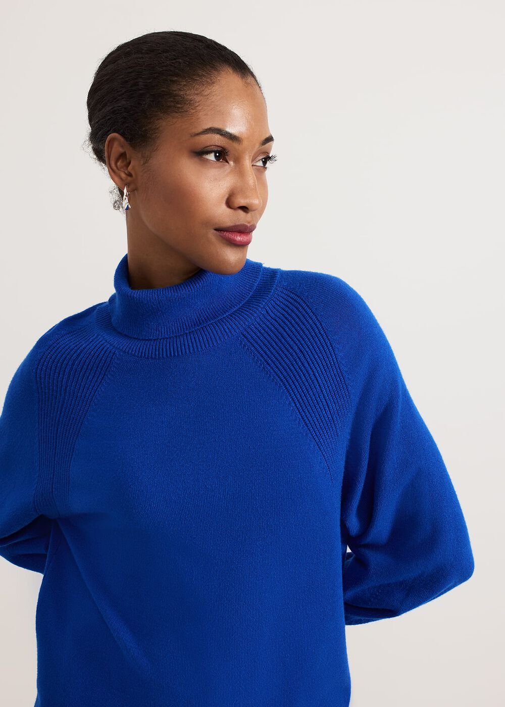 Ellie Chunky Knit Dress Blue