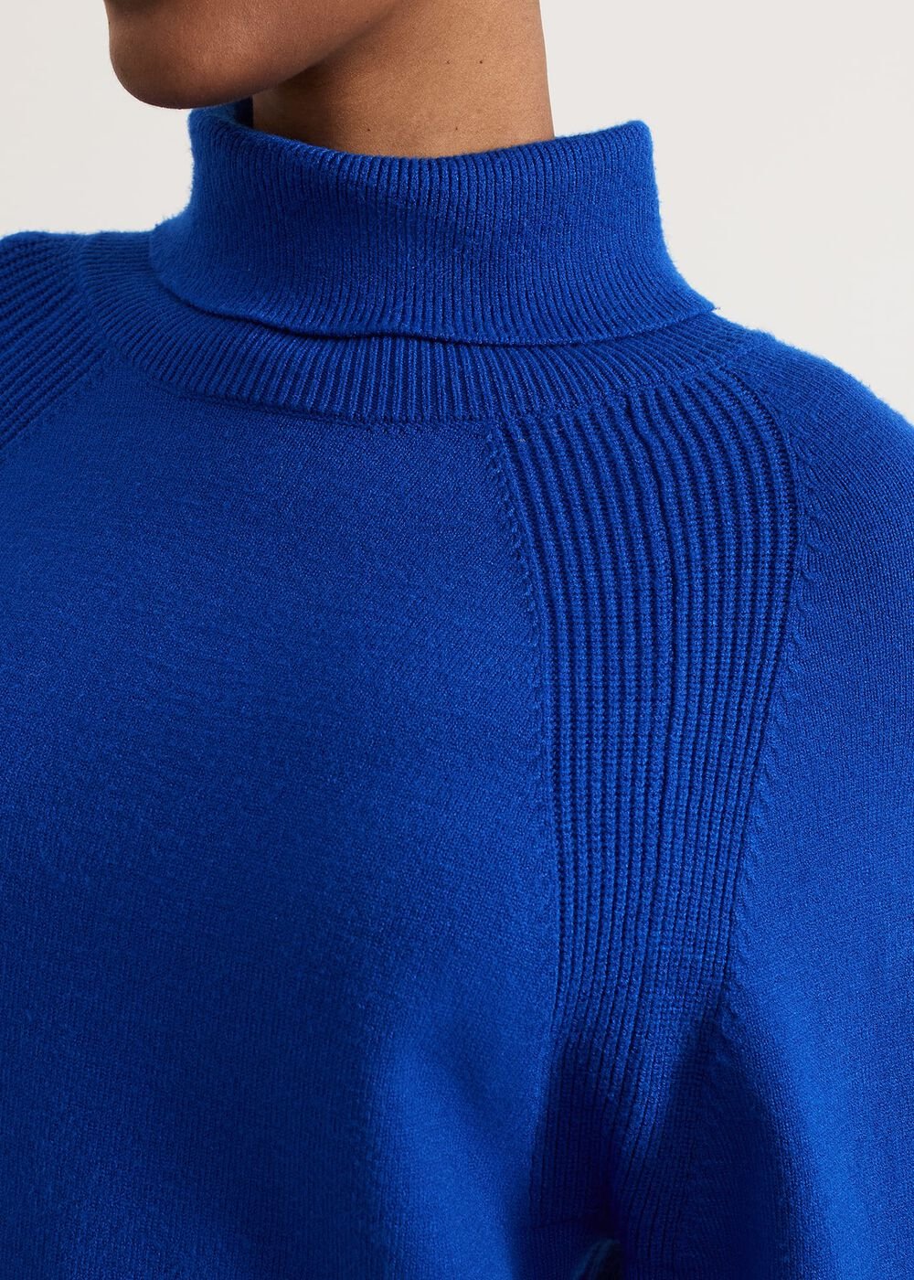 Ellie Chunky Knit Dress Blue