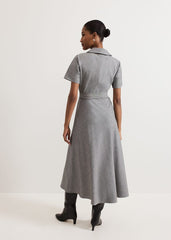 Silvia Tonic Midi Shirt Dress Grey