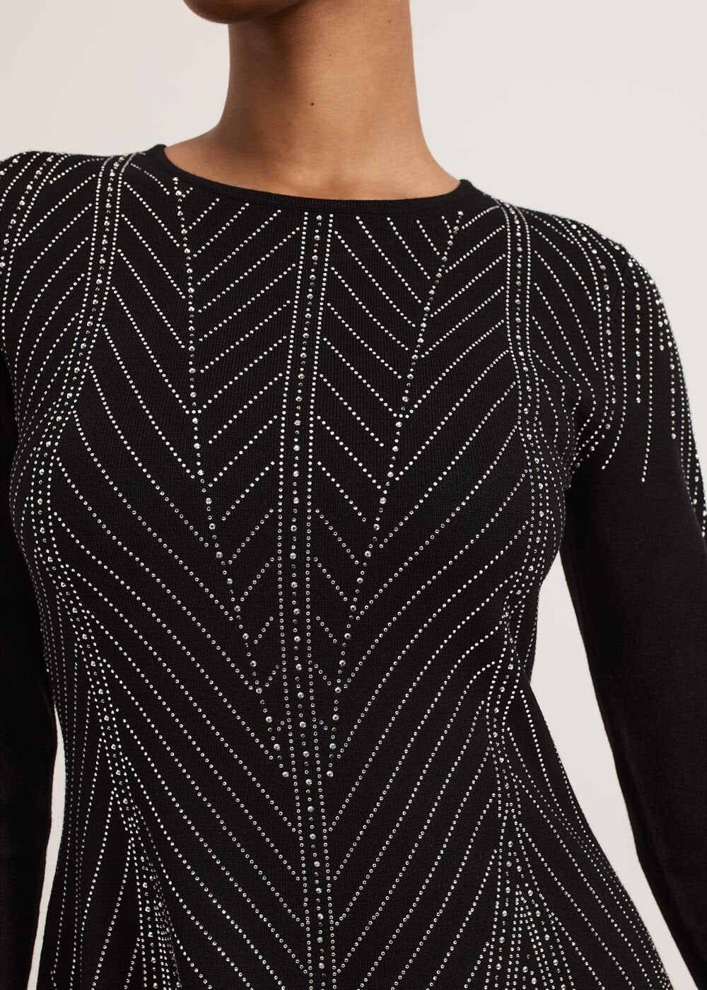 Lexie Studd Flippy Hem Dress Black