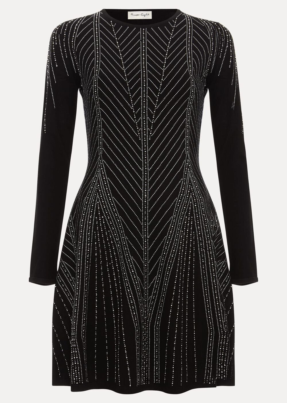 Lexie Studd Flippy Hem Dress Black