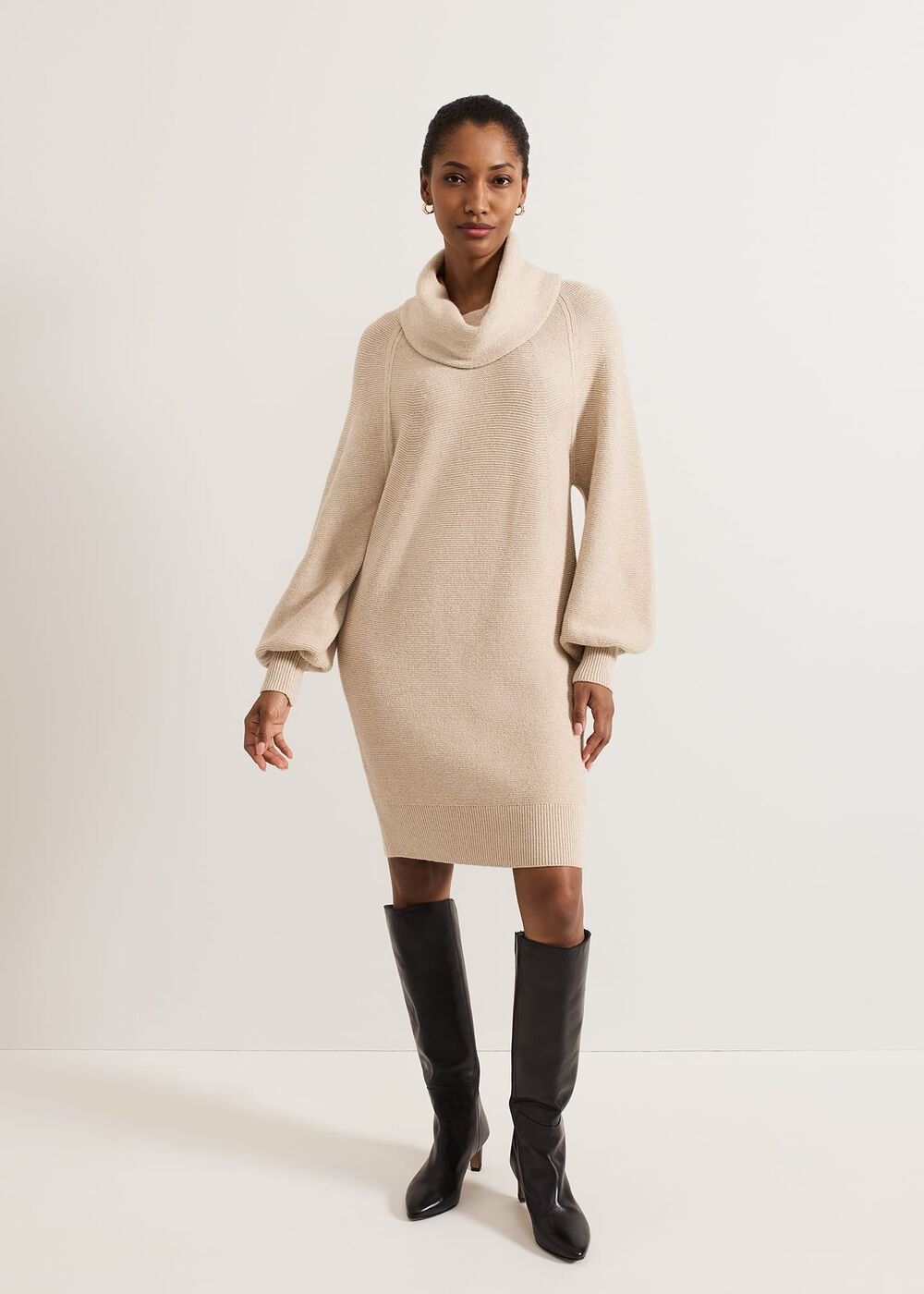 Dahlie Lurex Dress Neutral