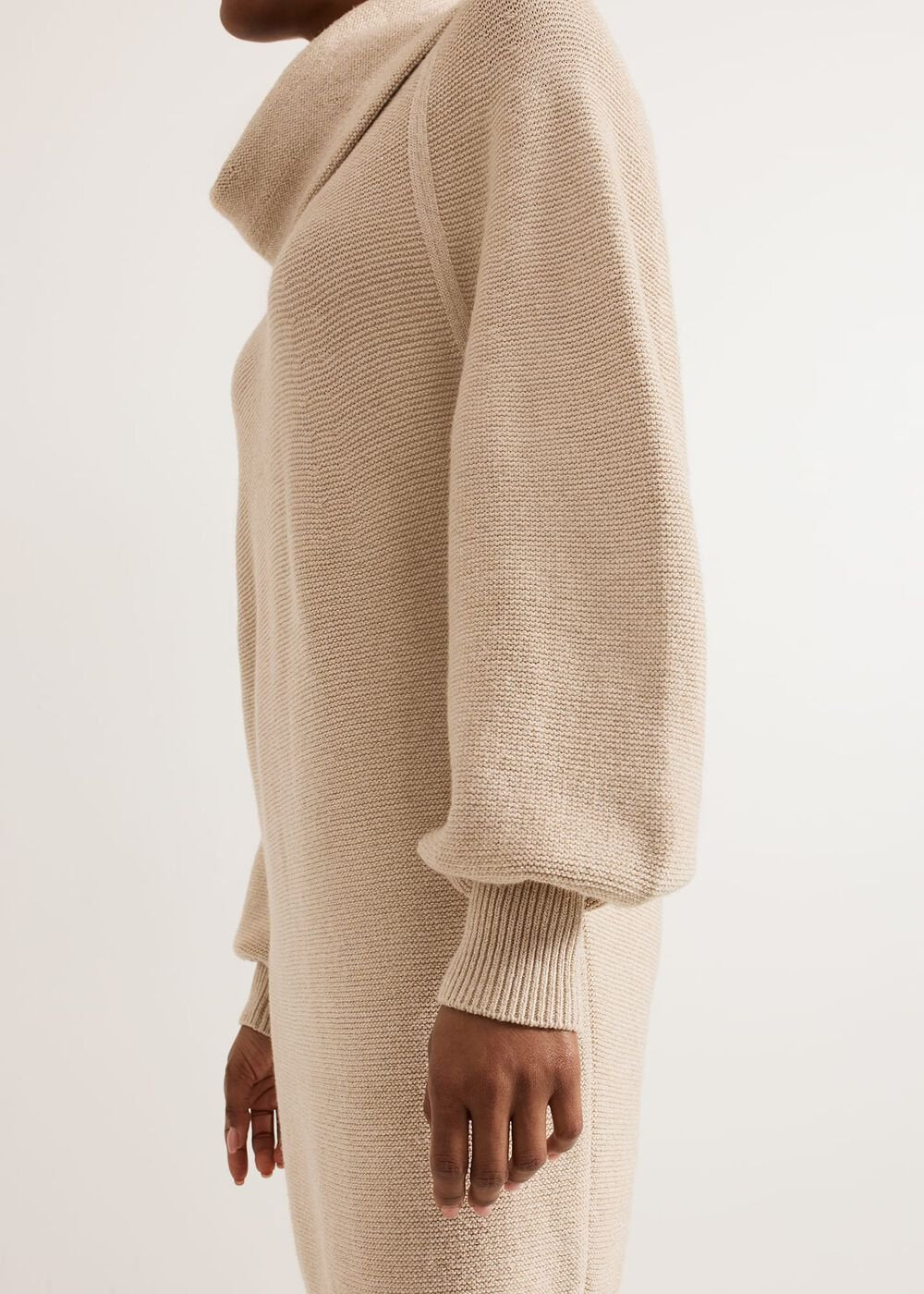 Dahlie Lurex Dress Neutral