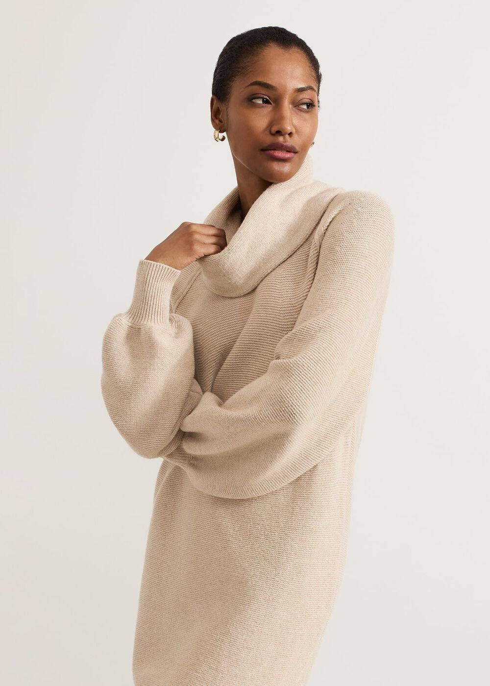 Dahlie Lurex Dress Neutral